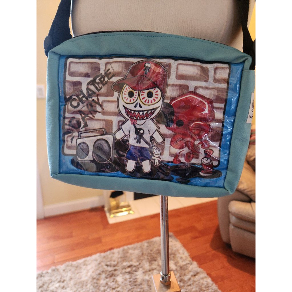 Scary Factory Shoulder Bag Teal One Size